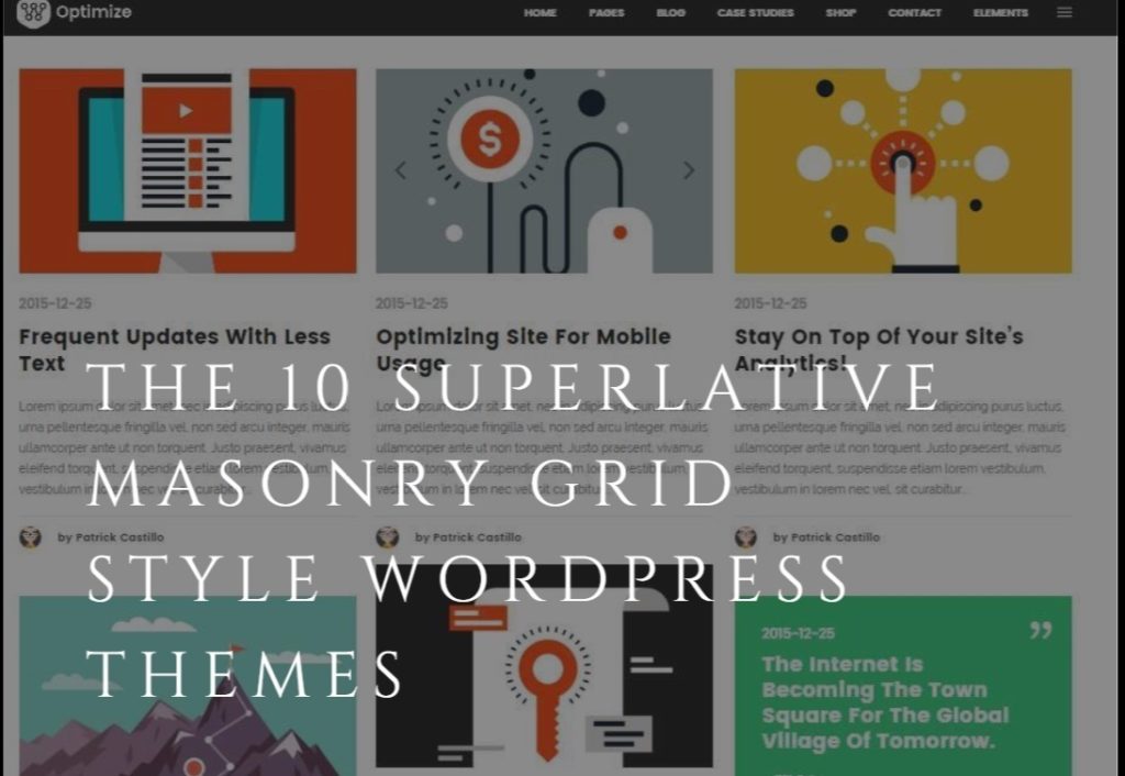 Masonry Grid Style WordPress Themes