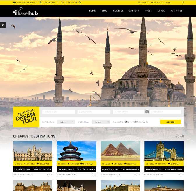 Travel WordPress Theme