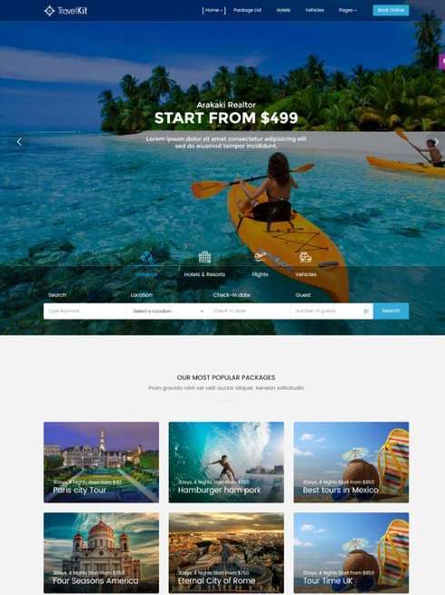 Travel WordPress Theme