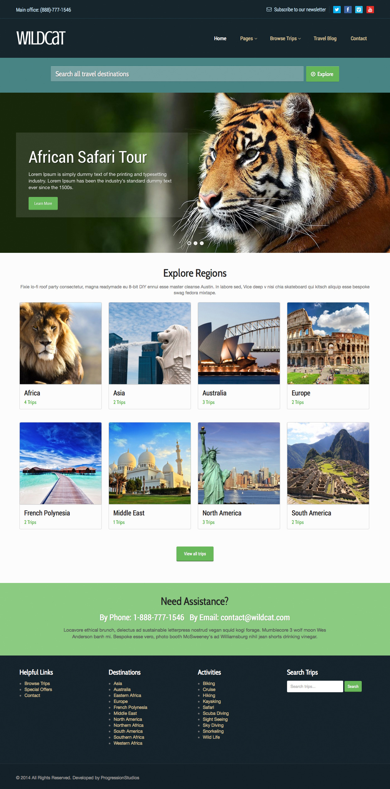 Travel WordPress Theme