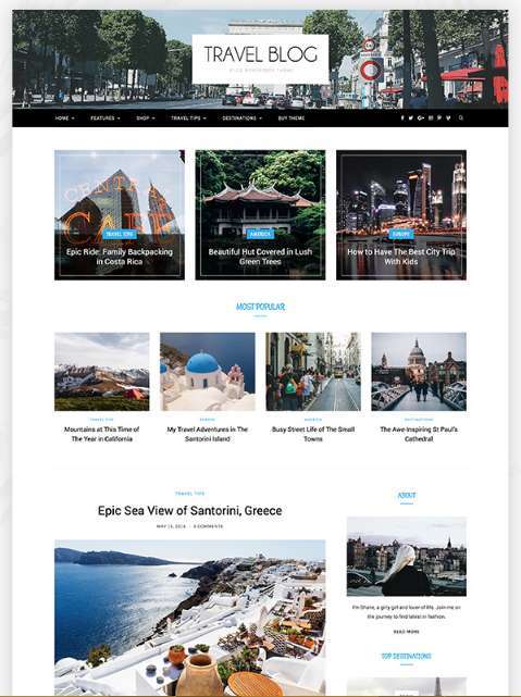 Travel WordPress Theme