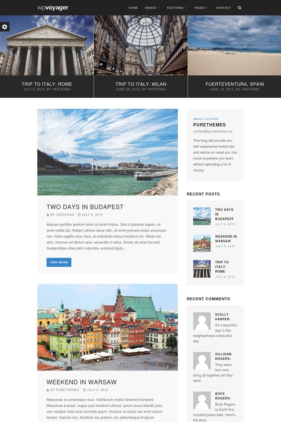 Travel WordPress Theme