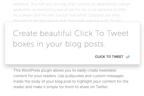 Click to Tweet WordPress Plugin