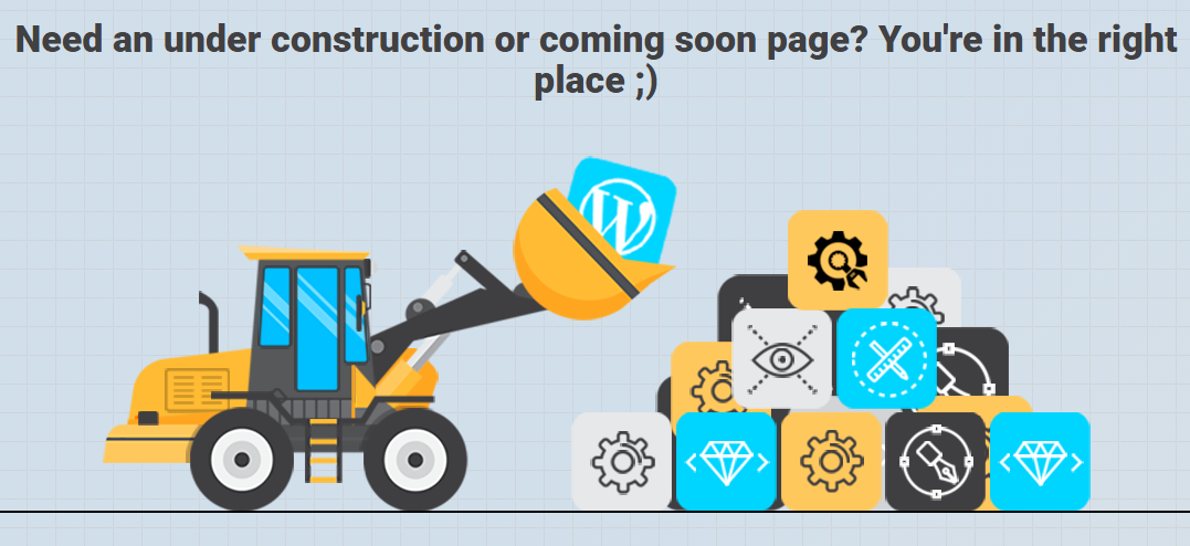 Under Construction Page: A plugin That Creates High Quality Maintenance Mode Page