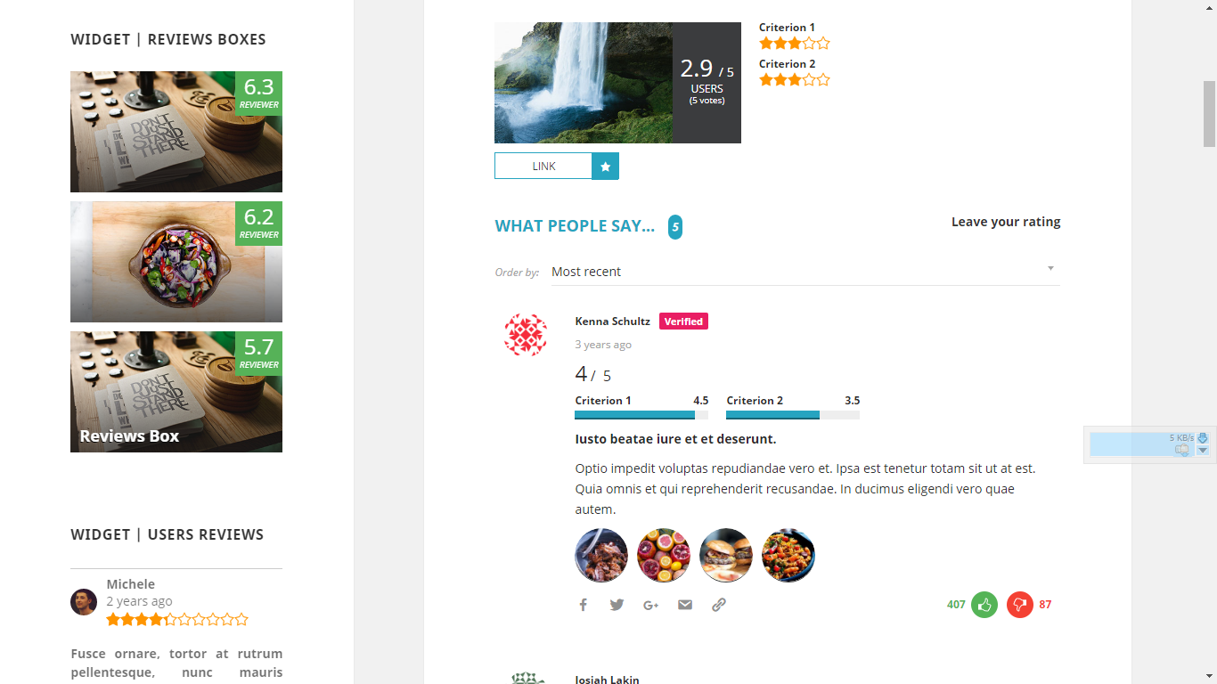 Reviews WordPress Plugin