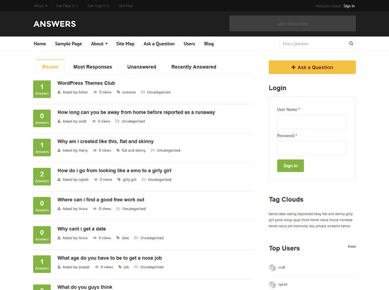 WordPress Themes Like Quora